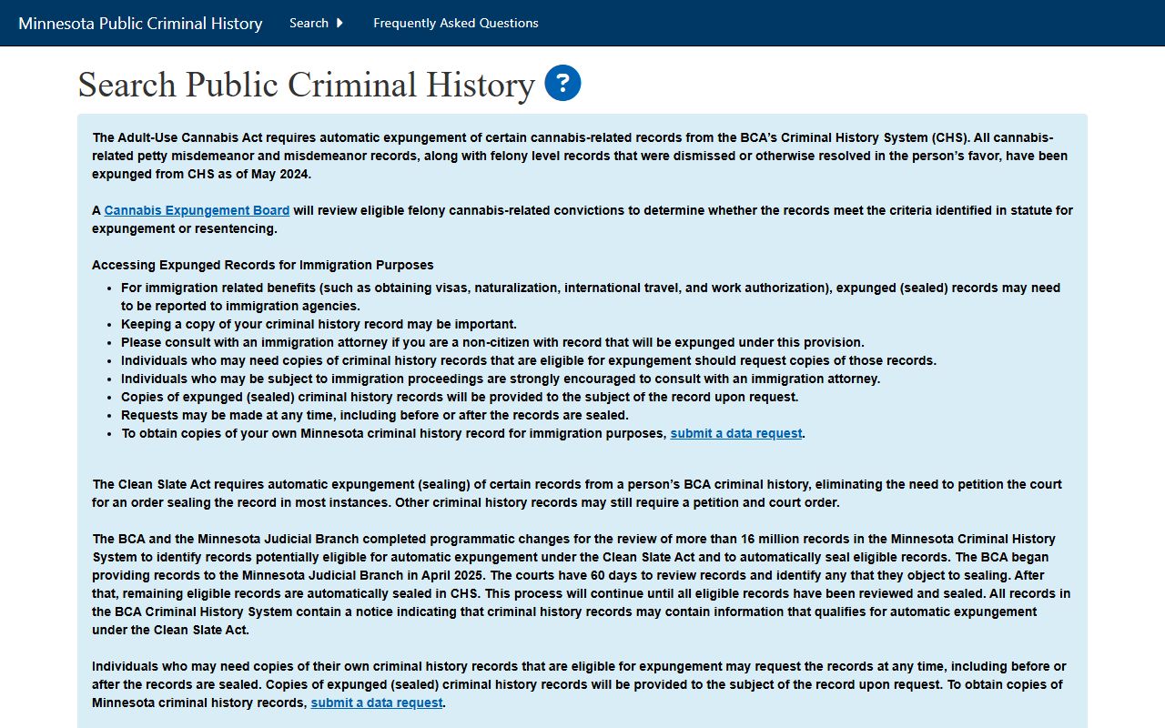 Murray County jail mugshots Minnesota BCA public criminal history search